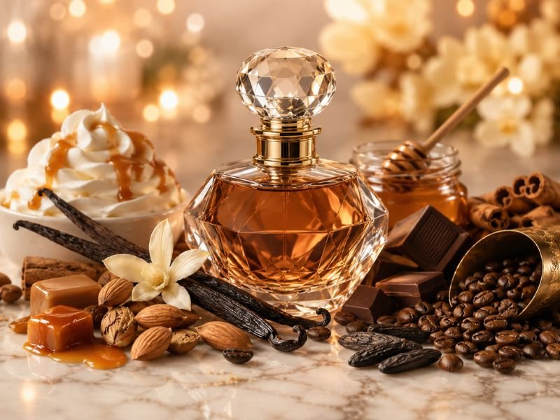 Benefits of gourmand perfumes including longevity and compliment factor