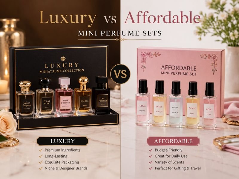 Luxury and affordable Mini Perfume Set comparison for fragrance enthusiasts