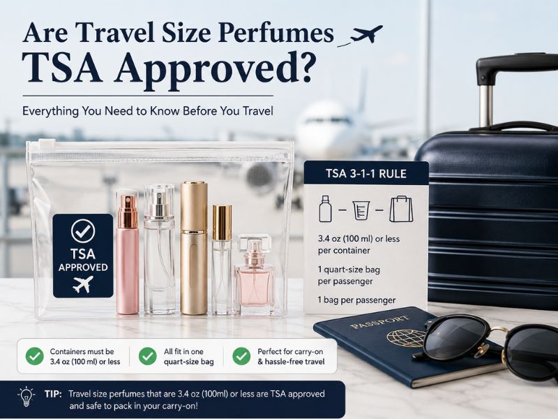 TSA approved Travel Size Perfume for carry on luggage