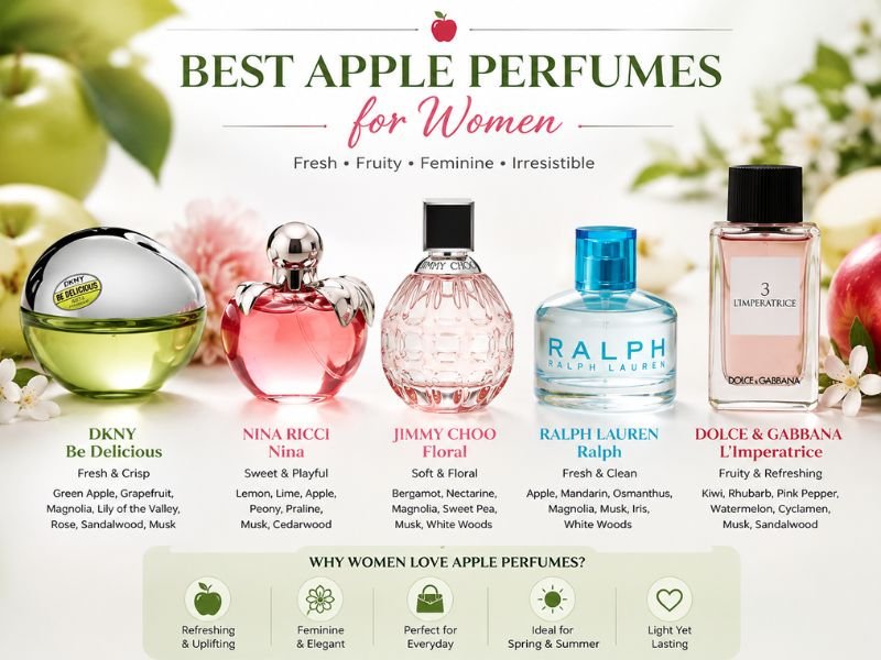 Best apple perfumes for women men and unisex fragrance collections