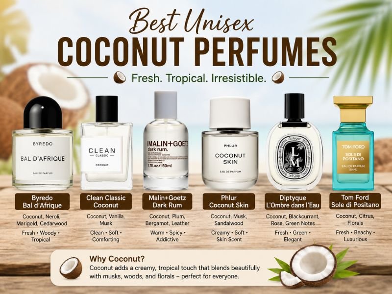 Best coconut perfume for women men and unisex fragrance guide