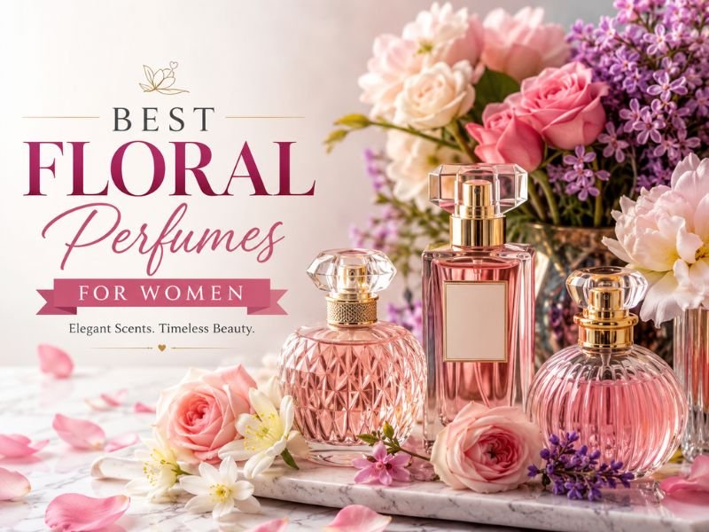 Best floral perfume for women with rose, jasmine, and peony flowers
