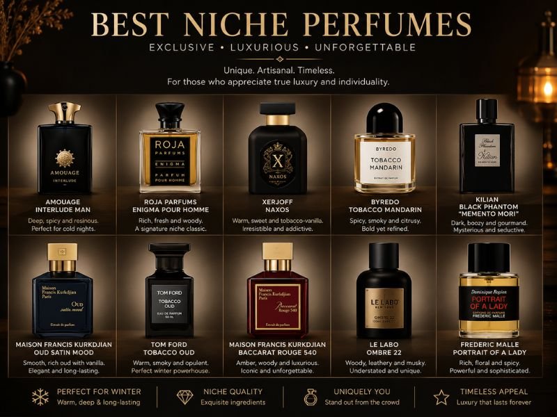 Best niche perfumes for men with long-lasting luxury fragrances