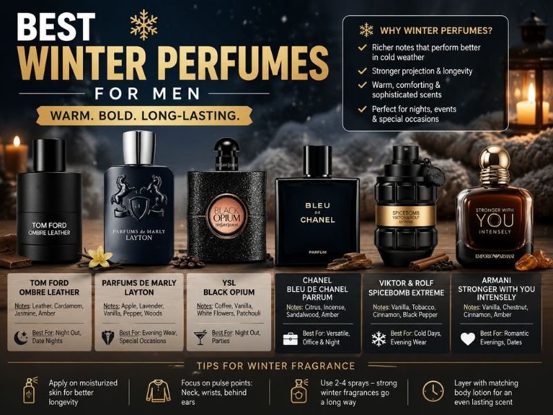  Best winter perfumes for men fragrance comparison