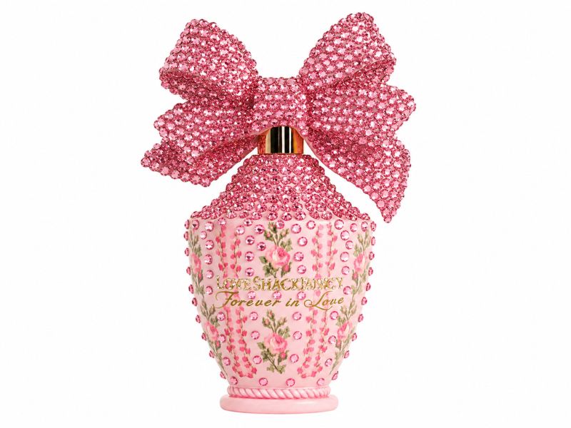 LoveShackFancy perfume fragrance notes including rose, jasmine, bergamot, pear, vanilla and sandalwood