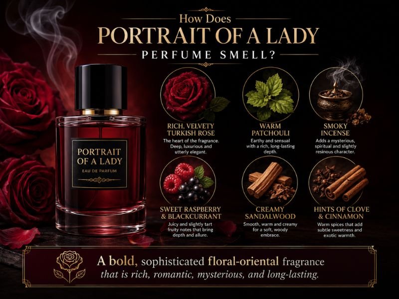 Portrait of a Lady Perfume fragrance journey from opening to dry down