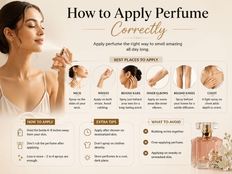 How to apply Exclamation Perfume correctly on pulse points