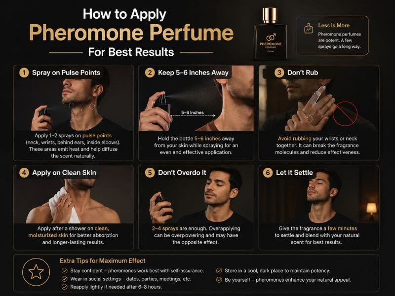 How to apply Pheromone Perfume correctly on pulse points