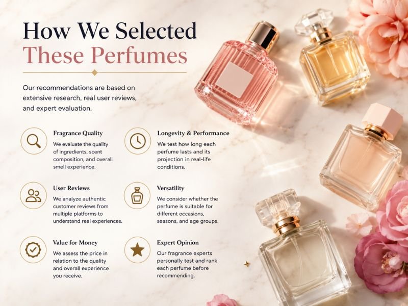 "Perfume testing process evaluating longevity projection and fragrance notes