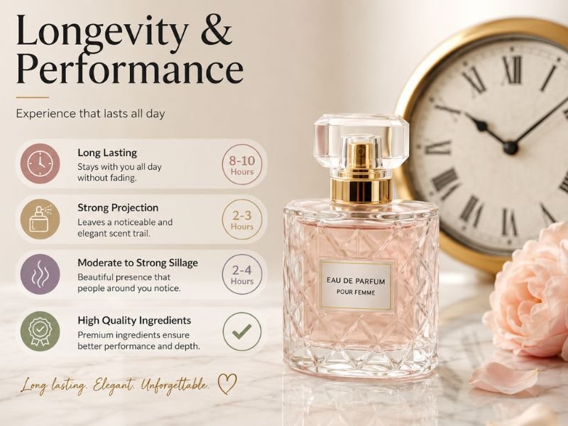 Rihanna Perfume longevity and performance illustration