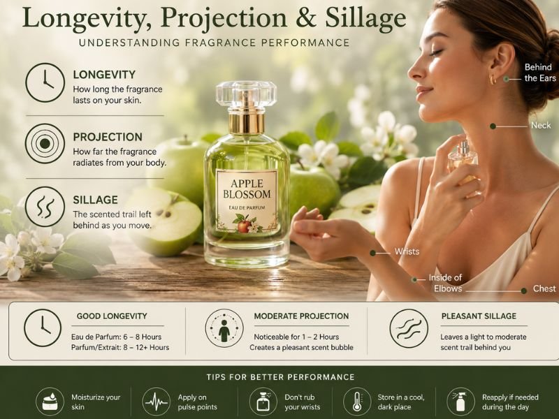 How to apply apple perfume for better longevity and projection