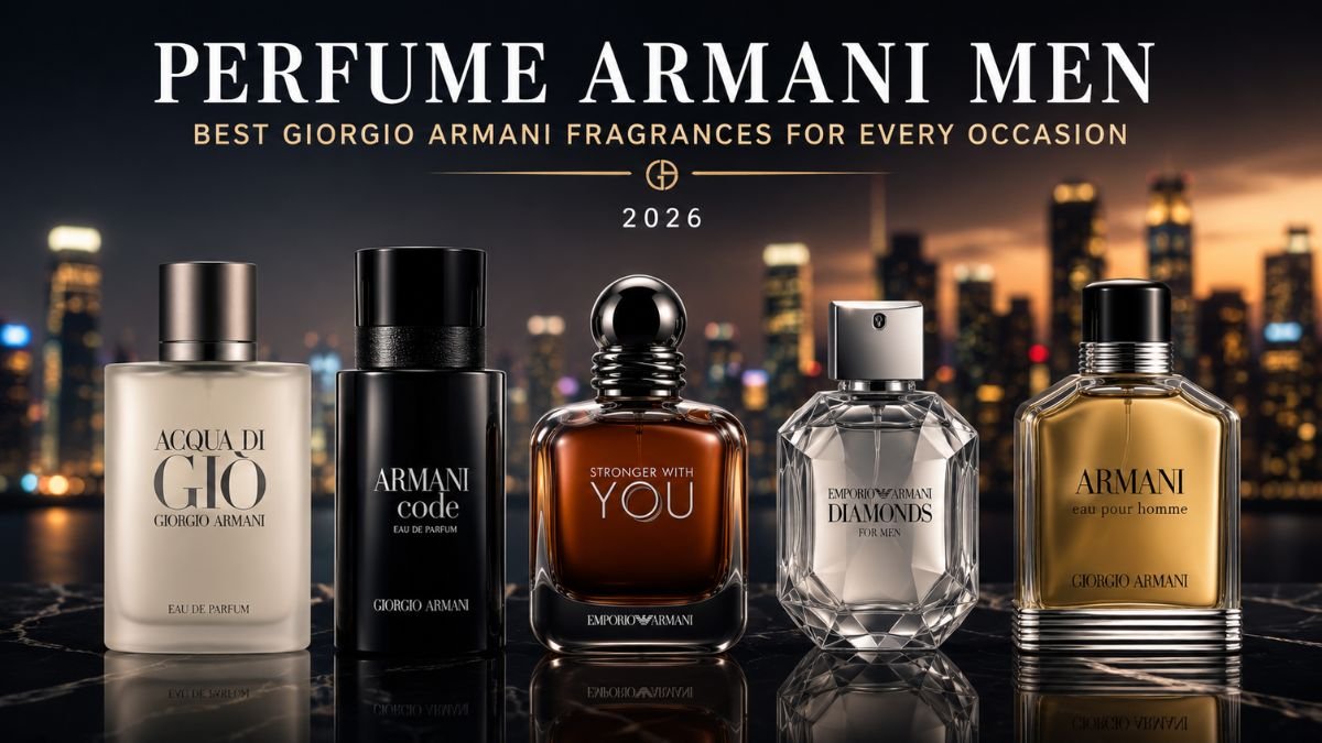 Perfume Armani Men collection featuring the best Giorgio Armani fragrances for men