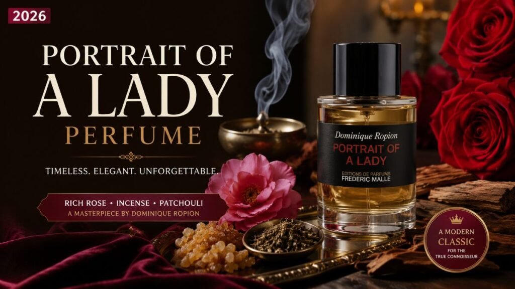 Portrait of a Lady Perfume by Frederic Malle with Turkish roses and luxury fragrance design