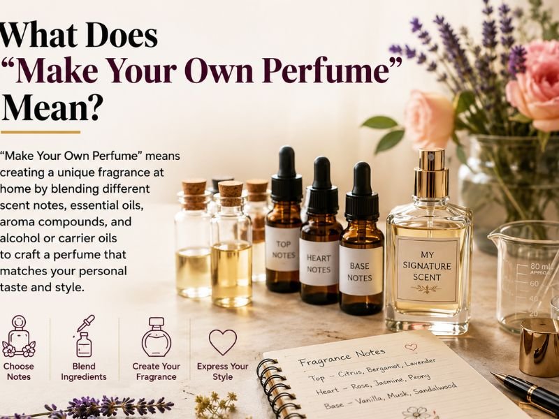 Person Creating a Custom Homemade Perfume with Essential Oils
