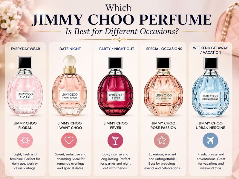 Best Jimmy Choo perfume for office, party, date night, summer and winter
