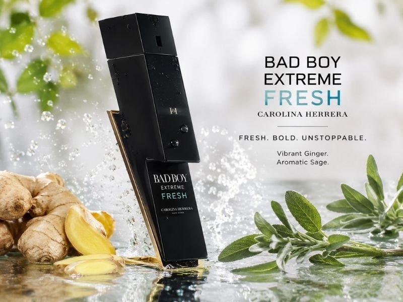 Bad Boy Extreme top notes ginger and sage