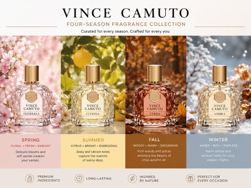 Vince Camuto perfume best seasons and fragrance styles
