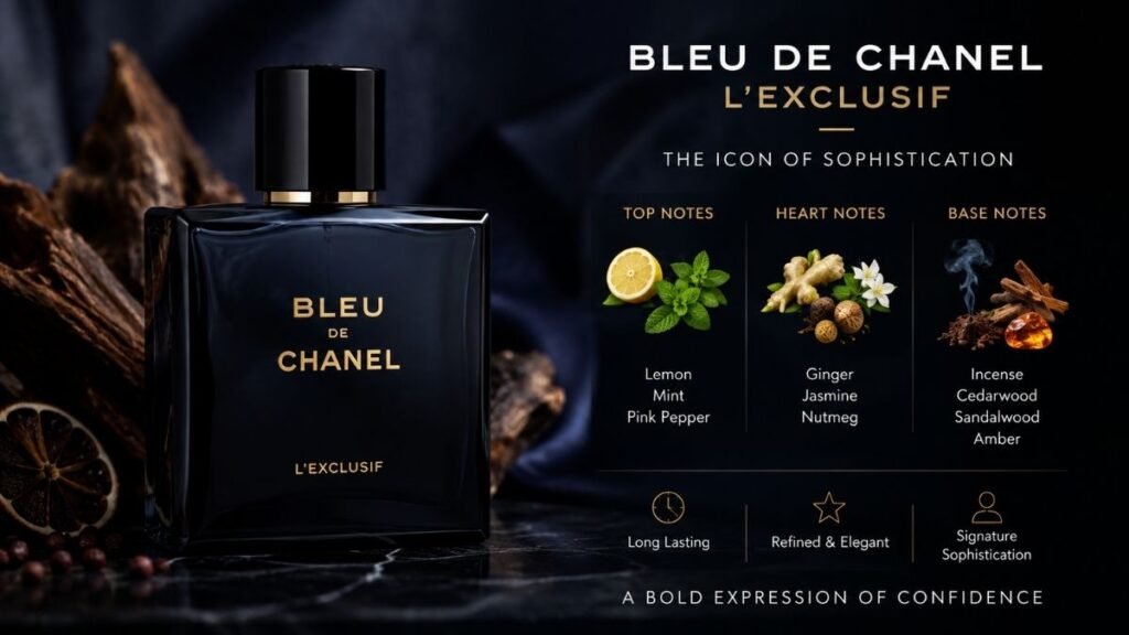 Bleu de Chanel L’Exclusif fragrance bottle
