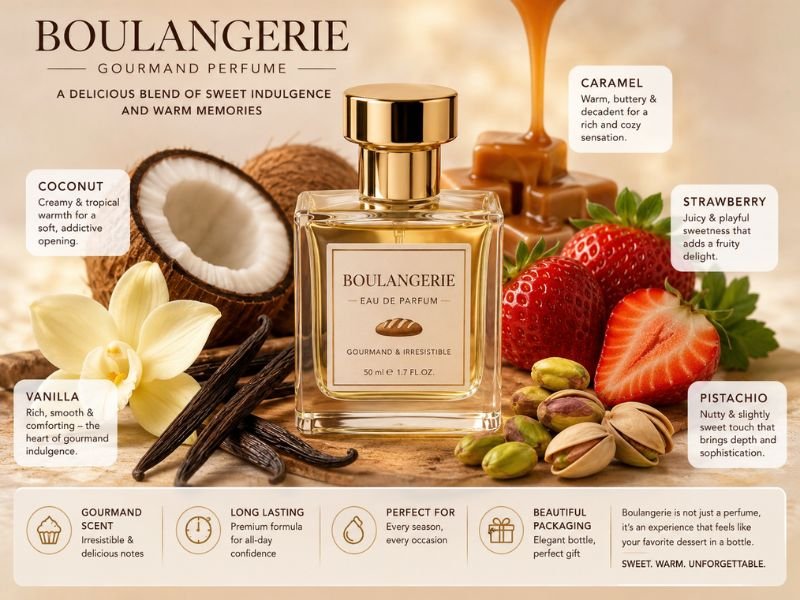 Boulangerie Perfume fragrance notes vanilla coconut caramel and fruit