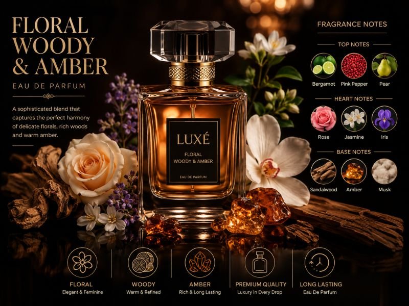 Mind Games Perfume scent profile with floral woody and amber accords