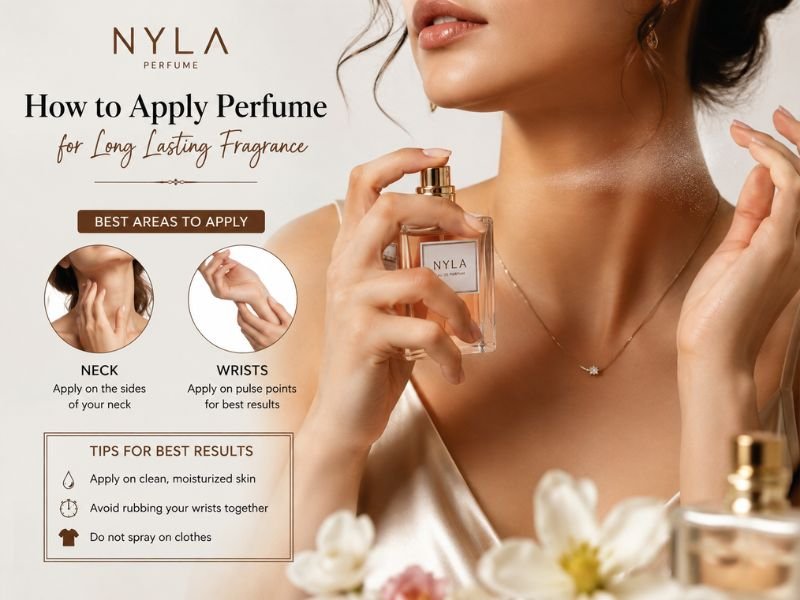 How to apply Nyla Perfume to pulse points