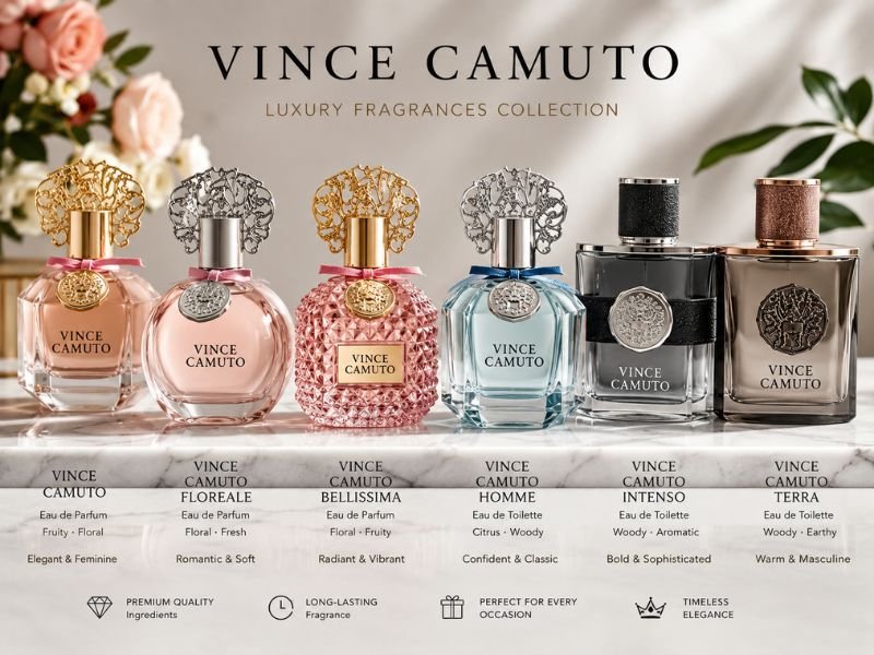 Popular Vince Camuto perfumes fragrance collection