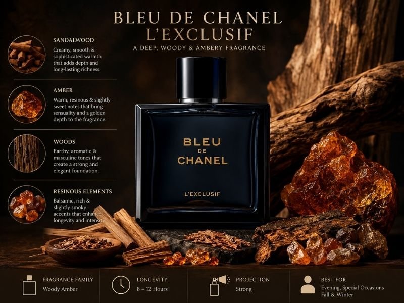 Bleu de Chanel L’Exclusif scent profile and woody notes