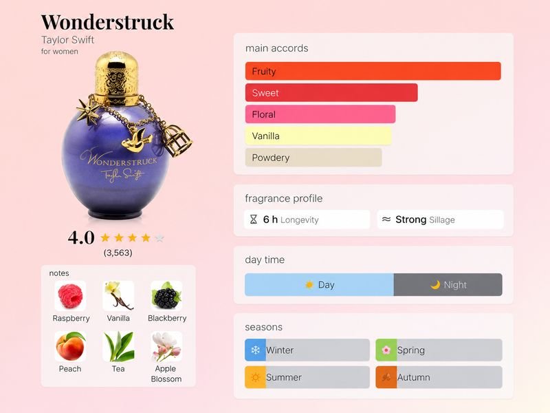 Taylor Swift Wonderstruck perfume with fruity floral notes