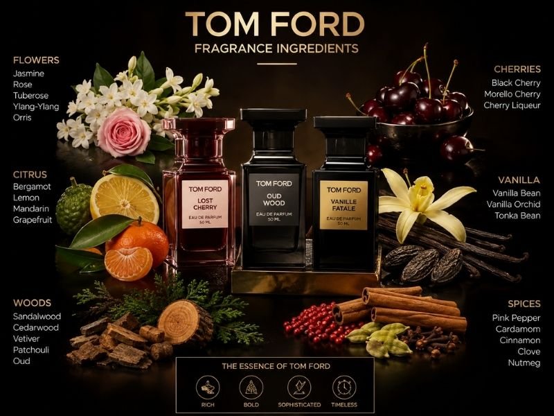 Tom Ford perfume fragrance notes and families