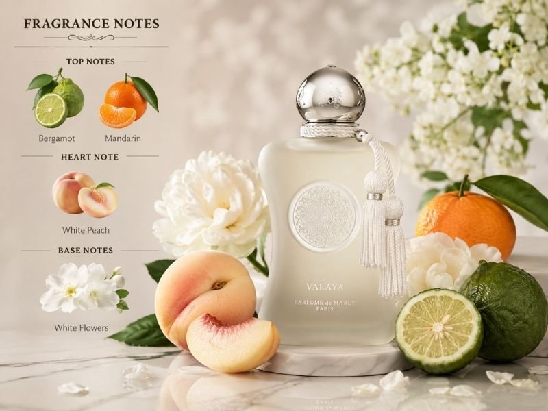 Valaya Perfume fragrance profile with citrus and floral notes