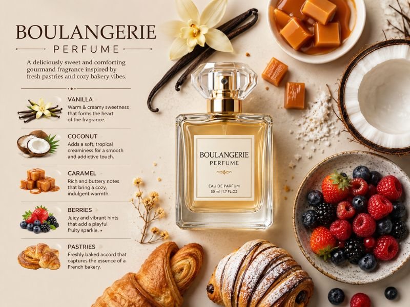 Boulangerie Perfume sweet vanilla coconut and gourmand scent