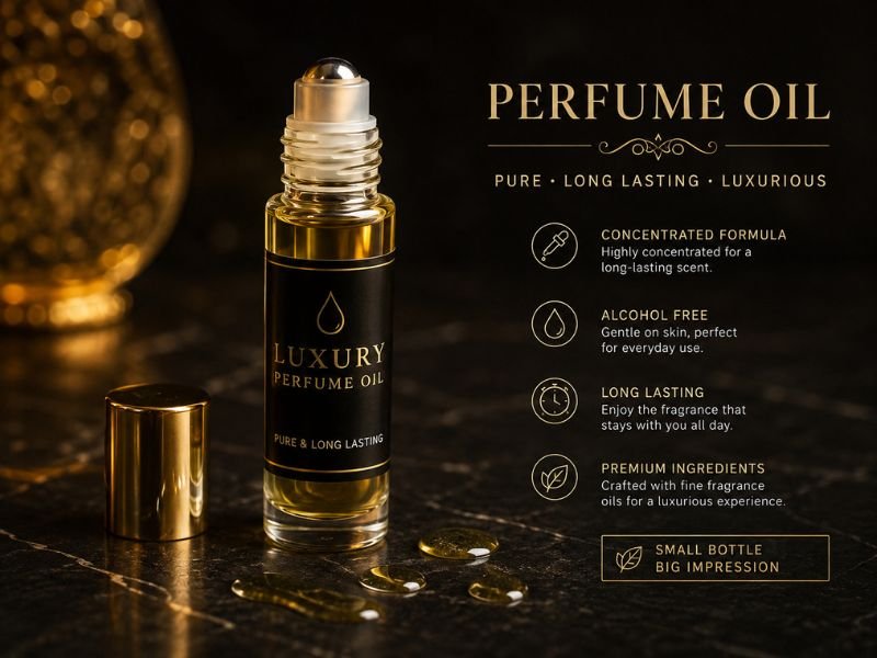 What is Perfume Essence Oil in an oil-based fragrance bottle