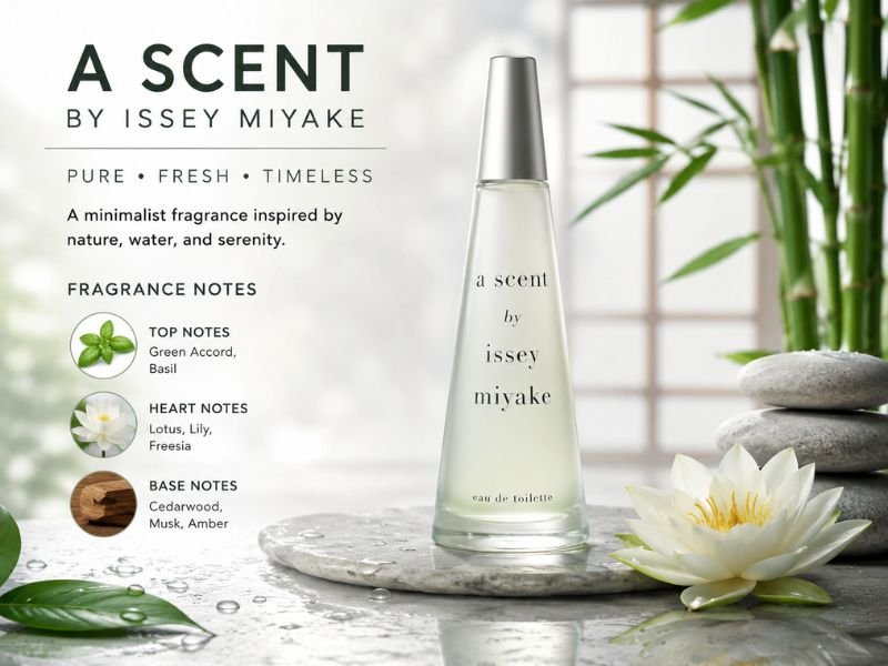 A Scent by Issey Miyake fragrance in a minimalist setting