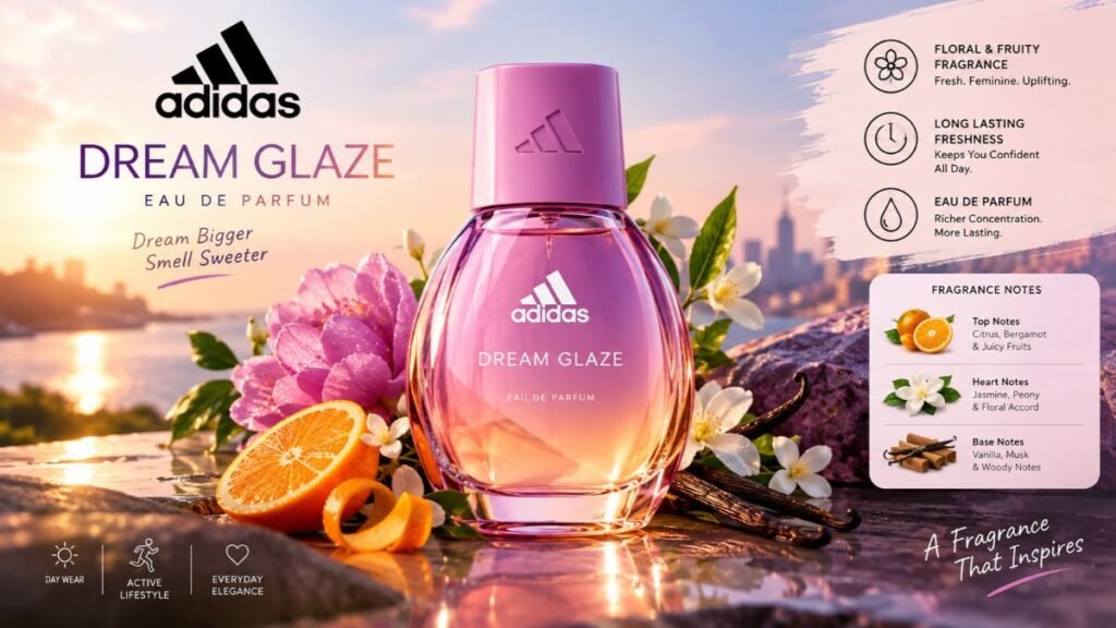 Adidas Dream Glaze Eau de Parfum bottle