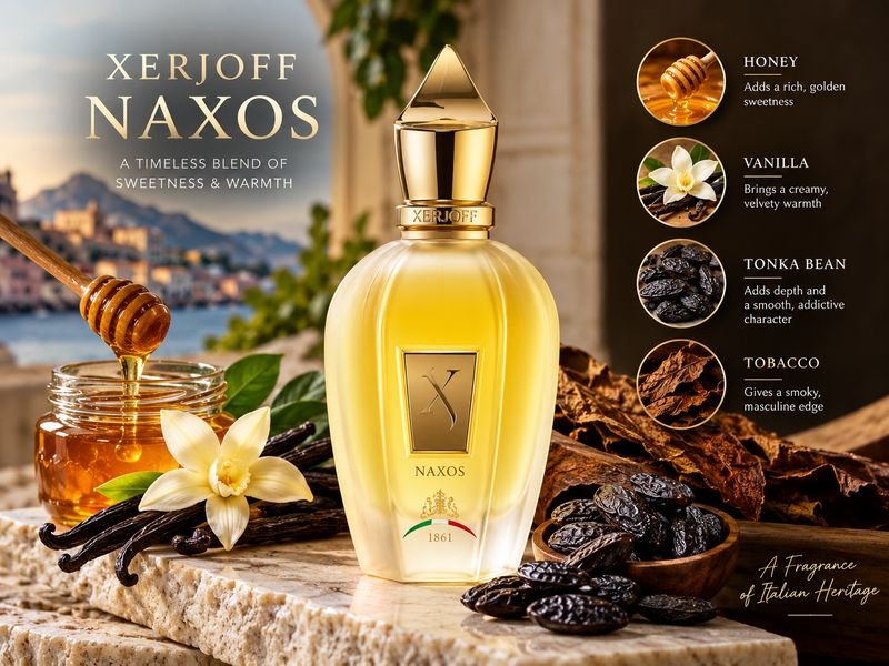 Xerjoff Naxos honey tobacco vanilla and tonka notes