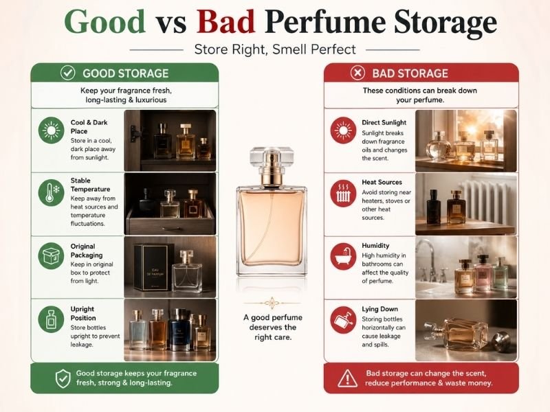 best places to store perfume