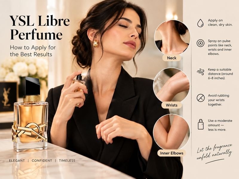How to apply YSL Libre Perfume correctly