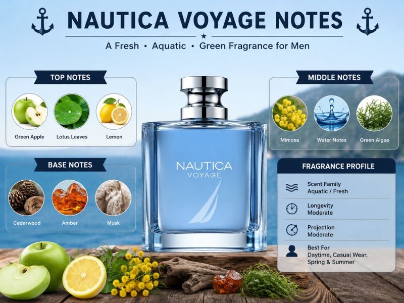 Nautica Voyage fragrance notes and scent composition