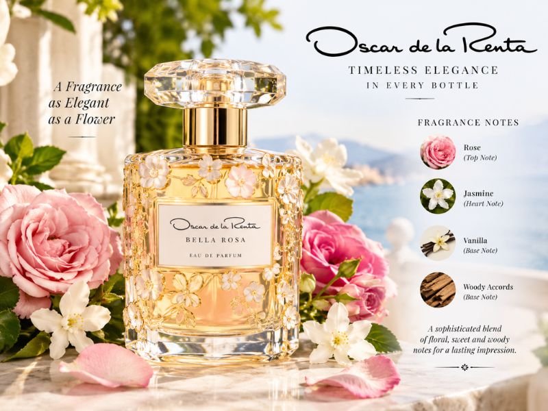 Elegant Oscar de la Renta Perfume showcasing a sophisticated fragrance style