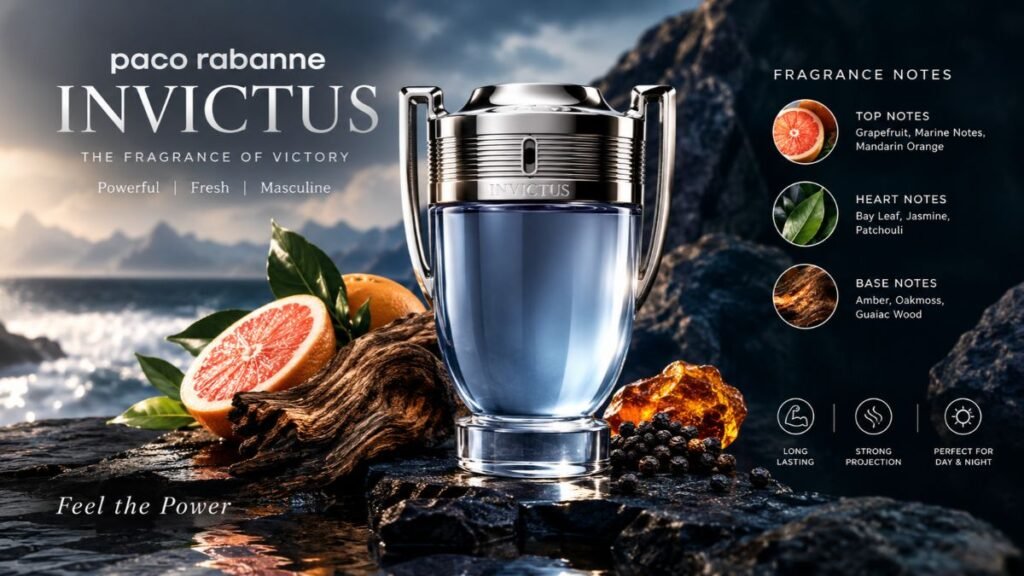 Paco Rabanne Invictus Eau de Toilette fragrance bottle