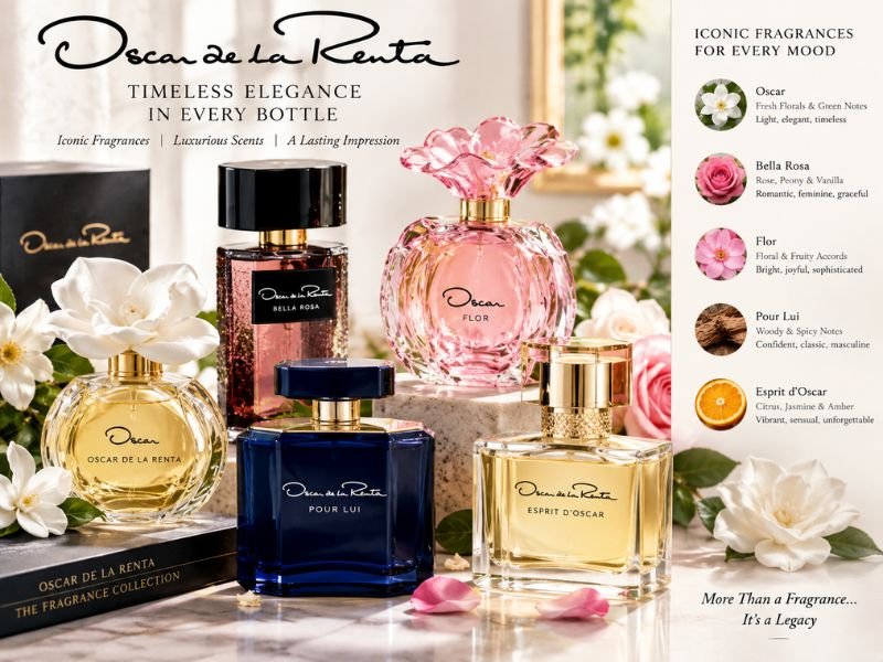 Popular Oscar de la Renta Perfumes from different fragrance collections