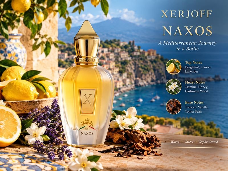 Xerjoff Naxos inspired by Sicily and Mediterranean fragrance