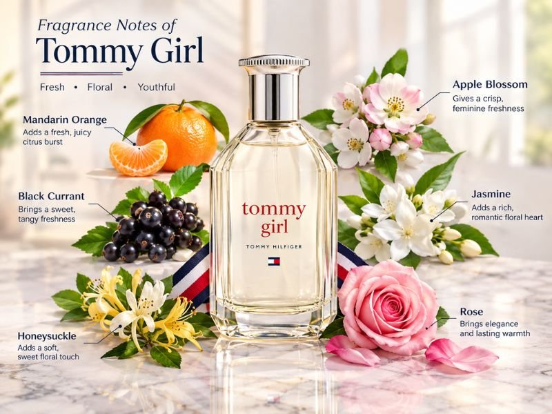 Tommy Girl Perfume fragrance notes with flowers and fruits