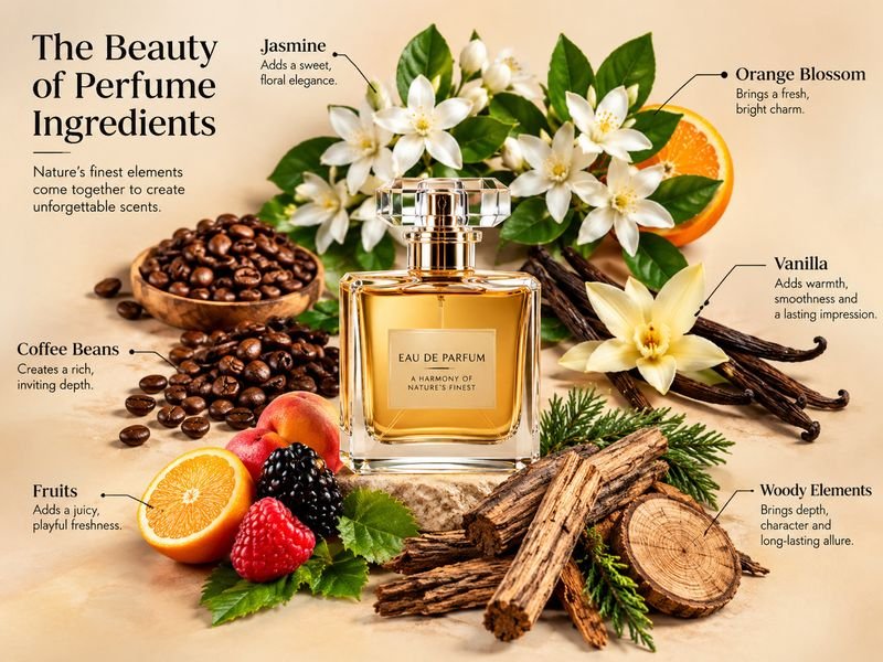 YSL women’s fragrance notes floral vanilla coffee and woody scents