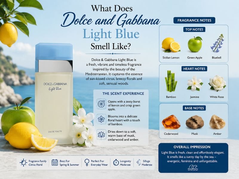 Dolce and Gabbana Light Blue fresh citrus scent