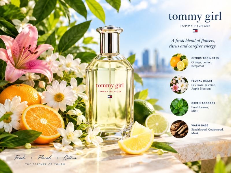 What does Tommy Girl Perfume smell like fresh floral citrus scent