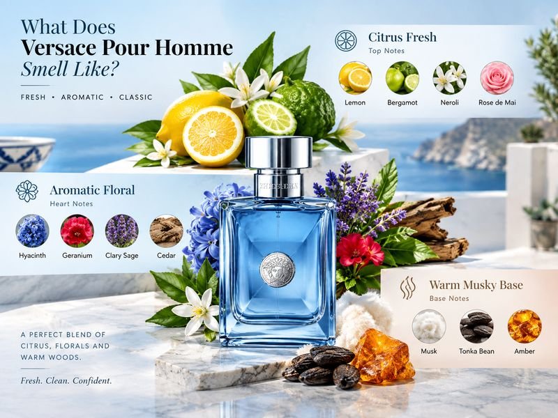 Versace Pour Homme fresh citrus aromatic scent
