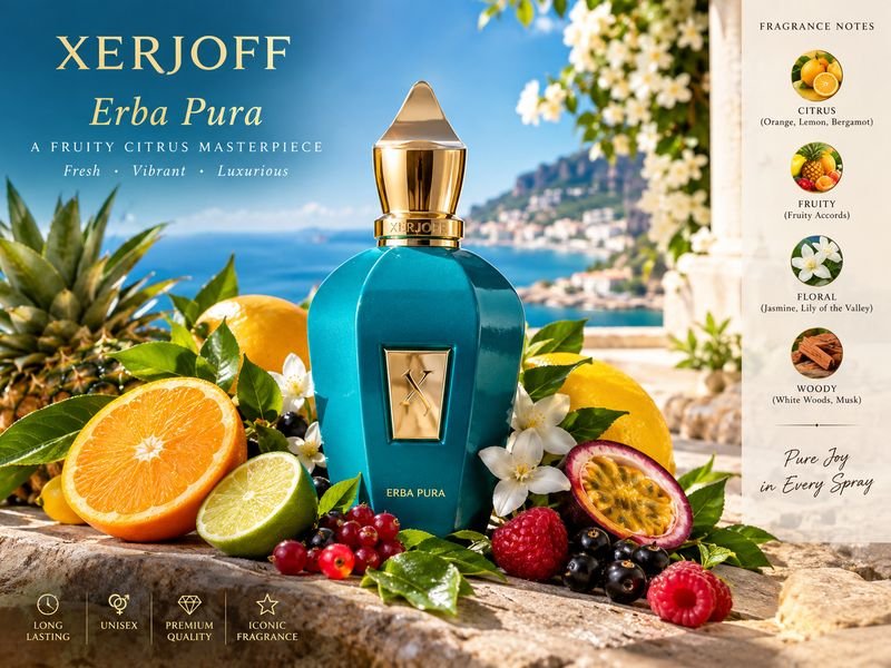 What Xerjoff Erba Pura smells like with fruity and sweet notes