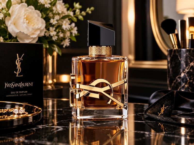 Yves Saint Laurent women's perfume luxury fragrance bottle
