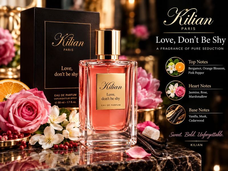 Kilian Love Don't Be Shy perfume associated with Rihanna